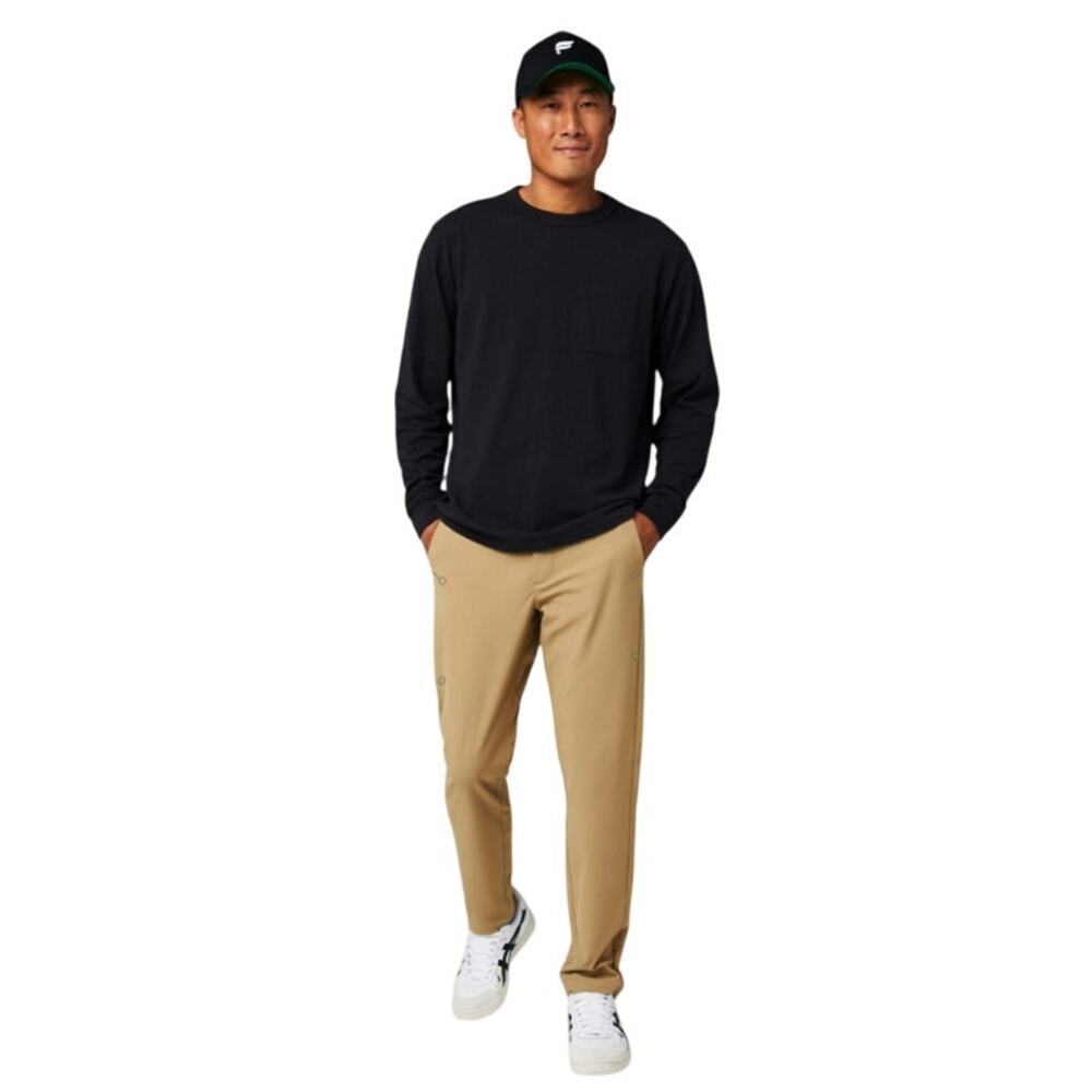 Fabletics Men's The Don Trouser Classic Fit Pants Tan Size 30W x 32L Regular